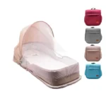 Portable Cribs Movable Multifunctional Foldable Newborn Infants Bed For Travel With Mosquito Net Maternity Diaper Bag