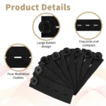 1/5PC Elastic Waist Extenders Belt Practical Waist Extension Buckle For Pregnant Women Men Women Jeans Adjustable Waistband - Image 4