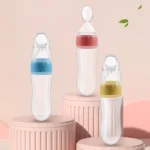 90ML Fruit Feeder Pacifier: Self Feeding Food Feeder for Teething Relief - Squeeze Food Dispensing Spoon - Image 2