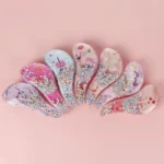 Plastic Cute Transparent Flowing ball decoration Anti-Tangle Massage Comb Kids school travel fashion Hair Brush Combs Tool - Image 5