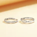 Silver Color Twist Winding Ring Women 2025 New Simple Fashion Dainty Fine Jewelry Trendy Bridal Sparkly Gift