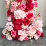 Wedding background wall decoration artificial flowers proposal birthday party flower row acrylic plate arch flower - Image 5