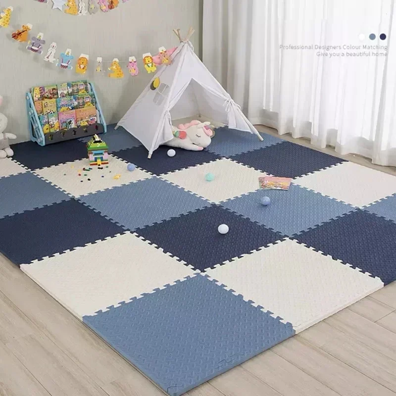 kf-S19ed0f66a2e246629c925818c310f20f5 8-16pcs Puzzle Floor Kids Carpet Bebe Mattress EVA Foam Blanket Educational Toys Play Mat for Children 30x1cm - Image 1