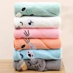 Cute Bath Towel for Soft Absorbent Towel Newborn Swaddle Wrap Blankets for Girls Boys