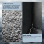 Thermostatic heat cat nest Warm cat sleeping bag closed cat house can be dismantled and washed villa pet supplies - Image 4