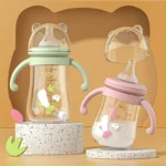 300ML Bottle with Handle PP Bottle Water Cup Set Silicone Pacifier Large Capacity Bottle Multi-purpose Feeding Supply - Image 3