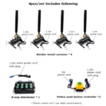 Creative Celebration Babyshower Gender Reveal Ideas Vibrant Colors Smoke Bombs Hine for Gender Reveal, Shower 1st Birth - Image 2