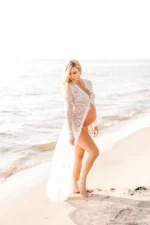 New Pregnant Women Lace nighty Dresses Maternity Photography Fancy Props Dresses Maternity Photo Shooting Crochet Lace Dresses - Image 6