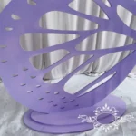 Hot salesButterfly Wedding Shower Backdrops Purple Cake Stands - Image 5