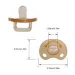 Silicone Pacifier One Piece Design Soft Liquid Silicone 100% BPA Free Flat and Round Shape For Day or Night Use Frosted - Image 6