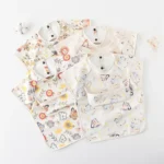 Newborn Bibs Blouse Waterproof No-sleeved Reverse Dressing Infant Eating Clothes Apron Bib Protective Clothing - Image 2