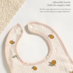 Cotton Gauze Bib Babies Accessories Newborn Apron Feeding Bib 6 Layer Muslin Burp Cloths Kids Saliva Towel New Born - Image 5