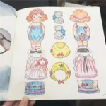 60 Pages 25*25cm New Korean Princess Dingles Dolly Coloring Book Pregnancy Prenatal Education Decompression Girls Painting - Image 3