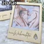 Personalized Christmas Polaroid Frame | Ultrasound Picture Ornament | Coming Soon Pregnancy Announcement | Holiday Rev - Image 4