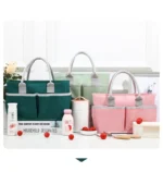 Thermal Insulation Lunch Bag Large Capacity Multifunctional Handbag Outdoor Picnic Thermos Diaper Bottle Storage Mummy Bags - Image 2