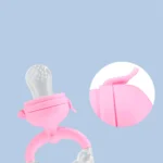 2-in-1 Push-on Type Fruit Feeder, Silicone Fresh Food Feeder, Food and Vegetable Supplement Biting Feeding Tool - Image 5