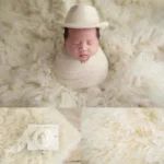 150x90cm Wool Blanket Newborn Photography Greek Wool Blanket Background Stuffed Props Studio Wraps Shooting Props Accessory - Image 3
