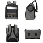 Transparent Breathable Capsule Luggage Carrier Bag Travel Pet Carrier Bird Parrot Backpack with Stand for Parakeets - Image 4