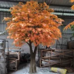 Indoor Wedding Decorative Fire-resistant Artificial Autumn Japanese Maple Tree High UV Certified Simulation on Sale