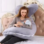 3kg 6.6lb U Pregnancy Pillow for Pregnant Women Sleep Nursing Maternity Full Body Support for Back Belly Hip Leg Removable Cover - Image 3