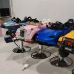 New children's hair barber shop lift car chair cartoon haircut seat music haircut cart hair chair Hot sales - Image 4