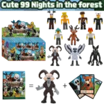 Blind Box 99 Nights in The Forest Deer Owl Goat Monster Blind Bag Set Goat Deer Model Assembled PVC Children's Toys Plastic Doll