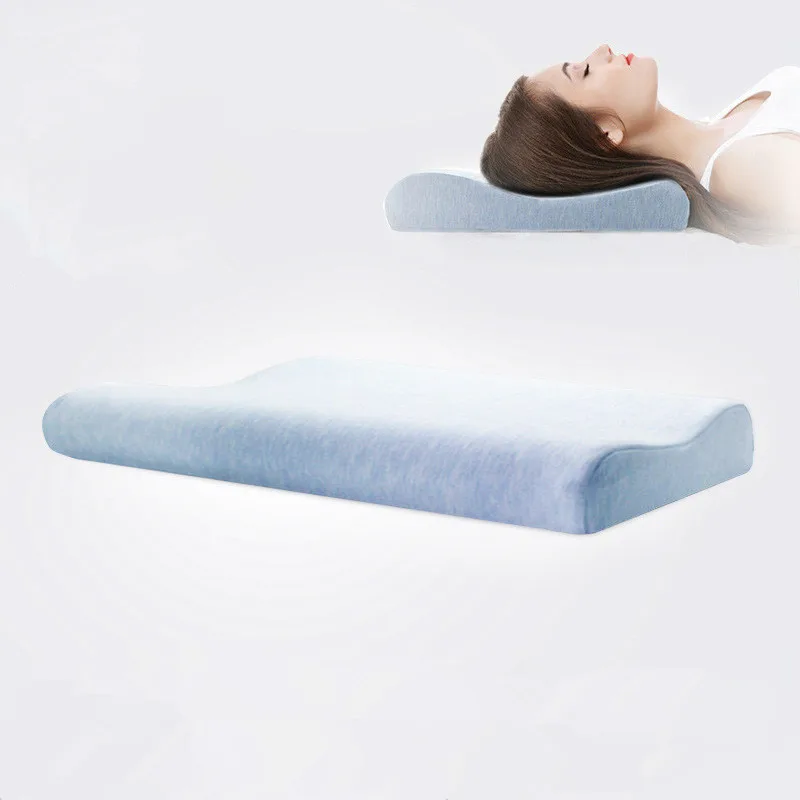 kf-S36934554389d41c5906b9ff47bd87ed8o Memory Foam Low Soft Pillow Neck Spine Protection Thin Pillow for Children Teenager Adult Pregnant Health Care Pillow - Image 1