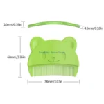 BX0D Newborn Cradle Caps Comb Head Cleaning Comb Bear Comb Travel Hair Styling Comb for Toddler Bath Head Massage - Image 6