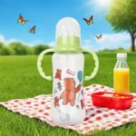 280ml bottle, suitable for water and formula, with handle and lid, easy to hold, unisex feeding bottle - perfect gift - Image 3