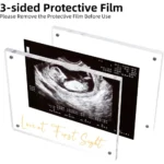 Acrylic Ultrasound Picture Frame, Bright Photo Frame, Sonogram Love at First Sight Keepsake Announcement, Birth Inform - Image 4