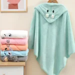 Cute Bath Towel for Soft Absorbent Towel Newborn Swaddle Wrap Blankets for Girls Boys - Image 2