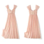 Couple Maternity Photography Dress Props Maxi Maternity Gown Floral dress Fancy Shooting Photo Spring Autumn Pregnant Dresses - Image 5