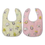 Y4QA Feeding Bibs Kid Cotton Towel Newborn Bandana Saliva for Triangle Dribble Infant Scarf Cotton Button - Image 4