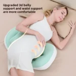Pregnancy Pillows for Side Sleeping Maternity Support Full Body Comfort Waist Abdominal Aid for Pregnant Women’s Bed Rest - Image 2