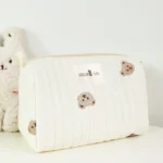 Mommy Diaper Bag Travel Toiletry Makeup Bag Multi Function Storage Organizer with Embroidery Portable Daily Use rips - Image 2