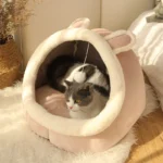 Deep Sleep Cat Bed Cartoon Pet Bed Foldable Removable Washable Pet Sleeping Bed for Small Dog Mat Bag Cave Cats Bed - Image 2