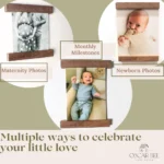 Sonogram Photo Frame | Ultrasound Keepsake for | Ideal Pregnancy Announcement | Magnetic Picture Frame for Refrigerator | W - Image 5