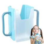 Milk Box Holder Infant Anti-Spill Cup Holder Bottle Cup Milk Holder Adjustable Safety Plastic Toddler Juice Box Drinking - Image 4