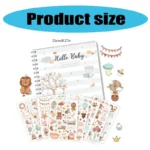 Memory Book with Sticker for Boy or Girl First Year Journal Book Scrapbook Book from Pregnancy to Age 1 D2RC - Image 5