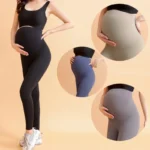 High Waist Pregnancy Leggings Skinny Maternity Clothes For Pregnant Women Belly Support Knitted Leggins Body Shaper Trousers - Image 5