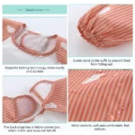 For1-3Year Long Sleeve Scarf Waterproof Toddler Art Smock Feeding Bib Apron Pocket Infant Boys Girls Burp Cloth Banana Bibs - Image 6