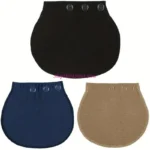 Adjustable Maternity Belt Extender Triple Hook Design for Pregnancy Cotton Spandex Waistband Expansion Accessory - Image 4