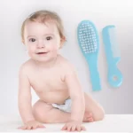 Q22D Hair Brush Hair Comb Set Toddler Bathing Brush Newborn Head Massager Brush Infant Hair Grooming Comb Bath Brush - Image 3