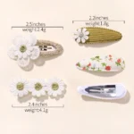 Ins Girls Hair Clips Fabric Hair Clips Children Hair Clips For Infant Gift Daily Wear