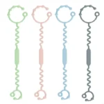 54DF Toy Safety Strap Silicone Adjustable Pacifier Teether Strap Toddler Toy Bottle Harness Straps for Strollers Chair - Image 4