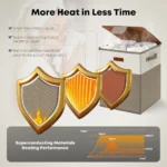 Large 40L Electric Towel Warmer, Portable Spa-Style Heater for Bathroom, Auto Shut-Off, Ideal for Blankets, Baby, Bathrobes, Ove - Image 4