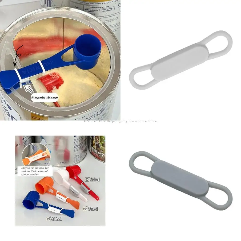 kf-S4110ccf715354f0cb014b5f398d57c37C Sanitary Milk Powder Spoon Silicone Fastener for Quick Nighttime Feeding - Image 1