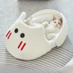 Semi-enclosed Cat Bed Winter Warm Slippers Cat Bed Breathable Removable Cats Sleeping Bag High Resilience Soft Pet Dog Toys