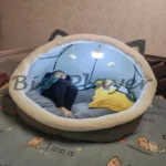 Human cat nest oversized lazy sofa bed game tent nest gift cartoon plush sleeping bag - Image 5