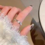 High Quality Simple Round Men Rings Female Rose Gold Color Wedding Rings for Women Lover's Fashion Jewelry Gift - Image 5